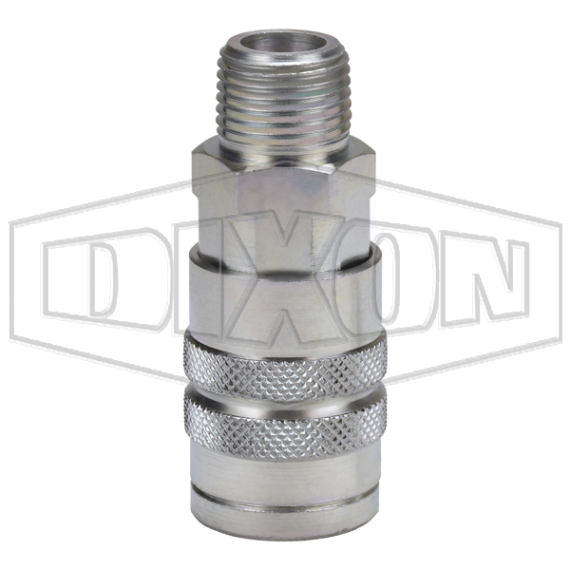 F-Series Pneumatic Manual Male Threaded Coupler